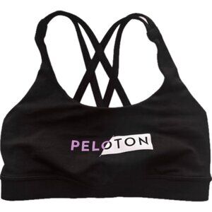 Lululemon x Peloton Energy Bra, Black, Size 2